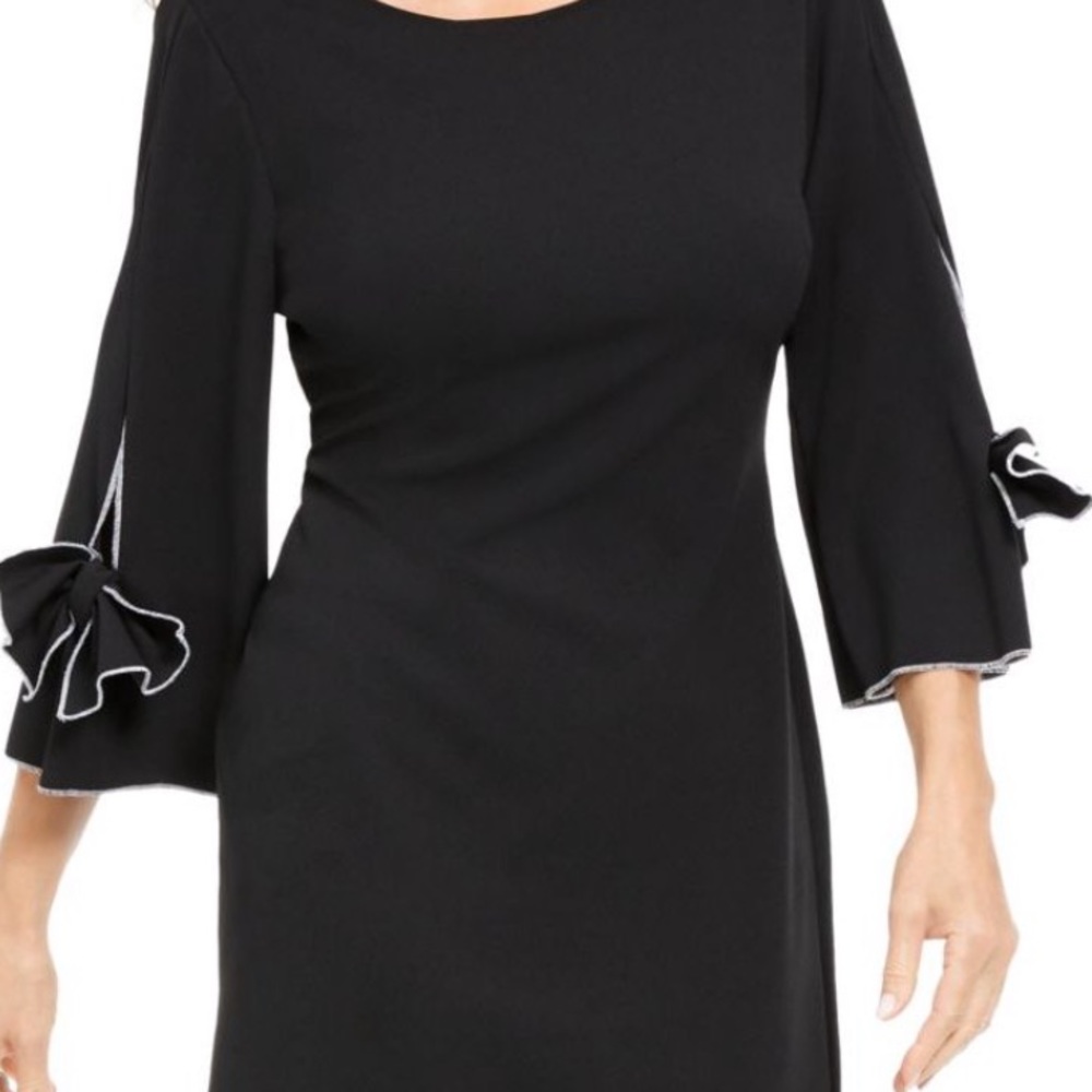 Signature by Robbie bee women black dress pm